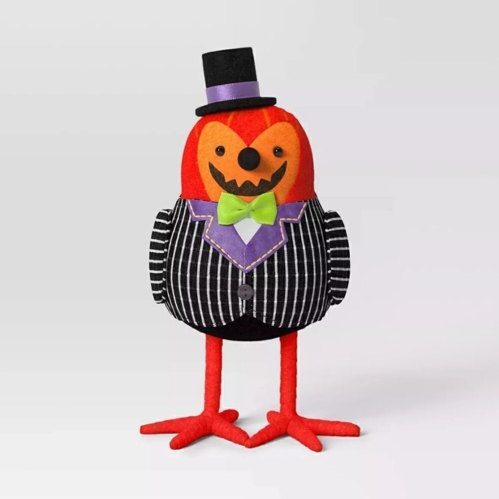 Featherly Friend Felt Bird 'Gourdon' Halloween Decor Figurine Hyde & EEK! 2024